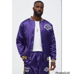 Lakers Satin Varsity Jacket
